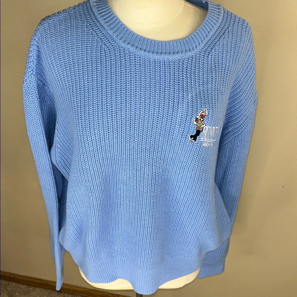 Sky Blue Women's Crew Neck Sweater